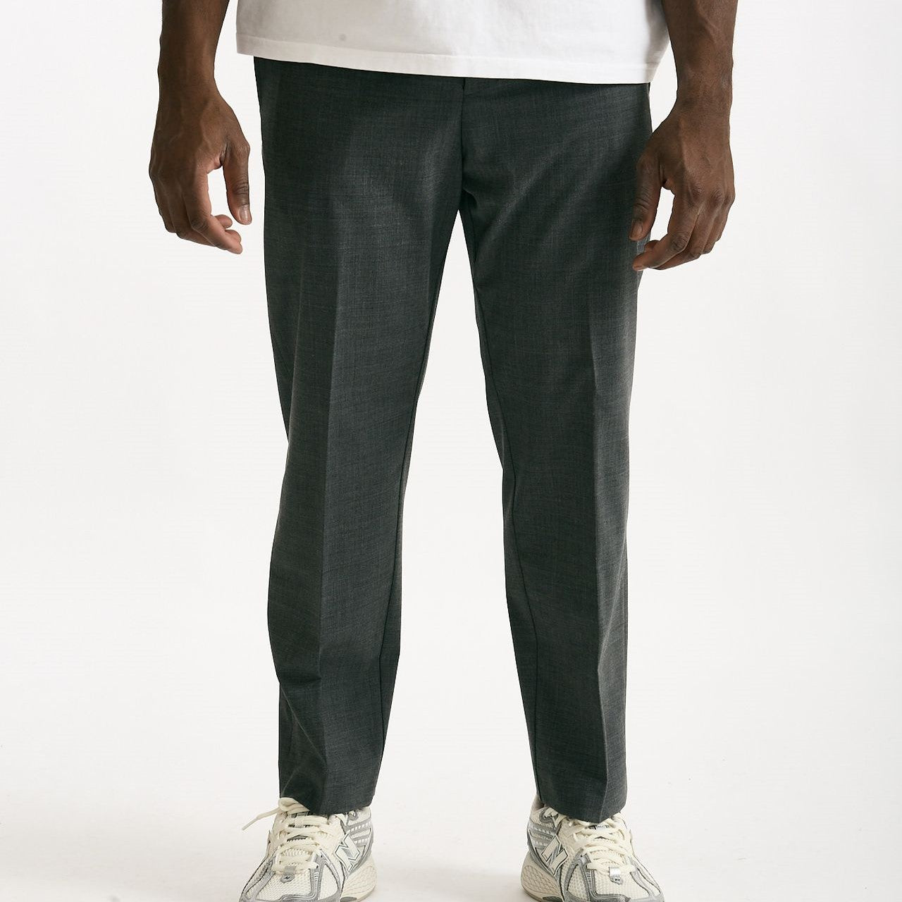 Pantalone in poliestere e lana stretch grigio men Covert - 6