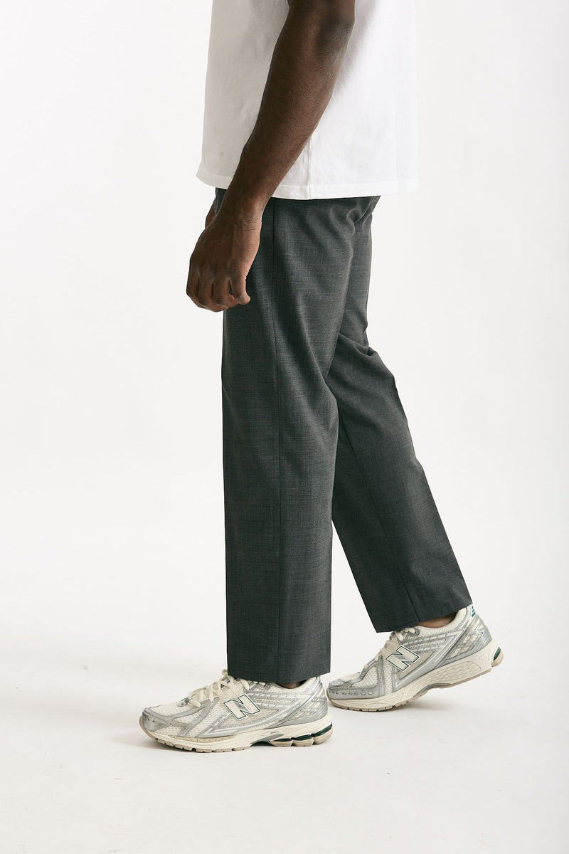 Pantalone in poliestere e lana stretch grigio men Covert - 1