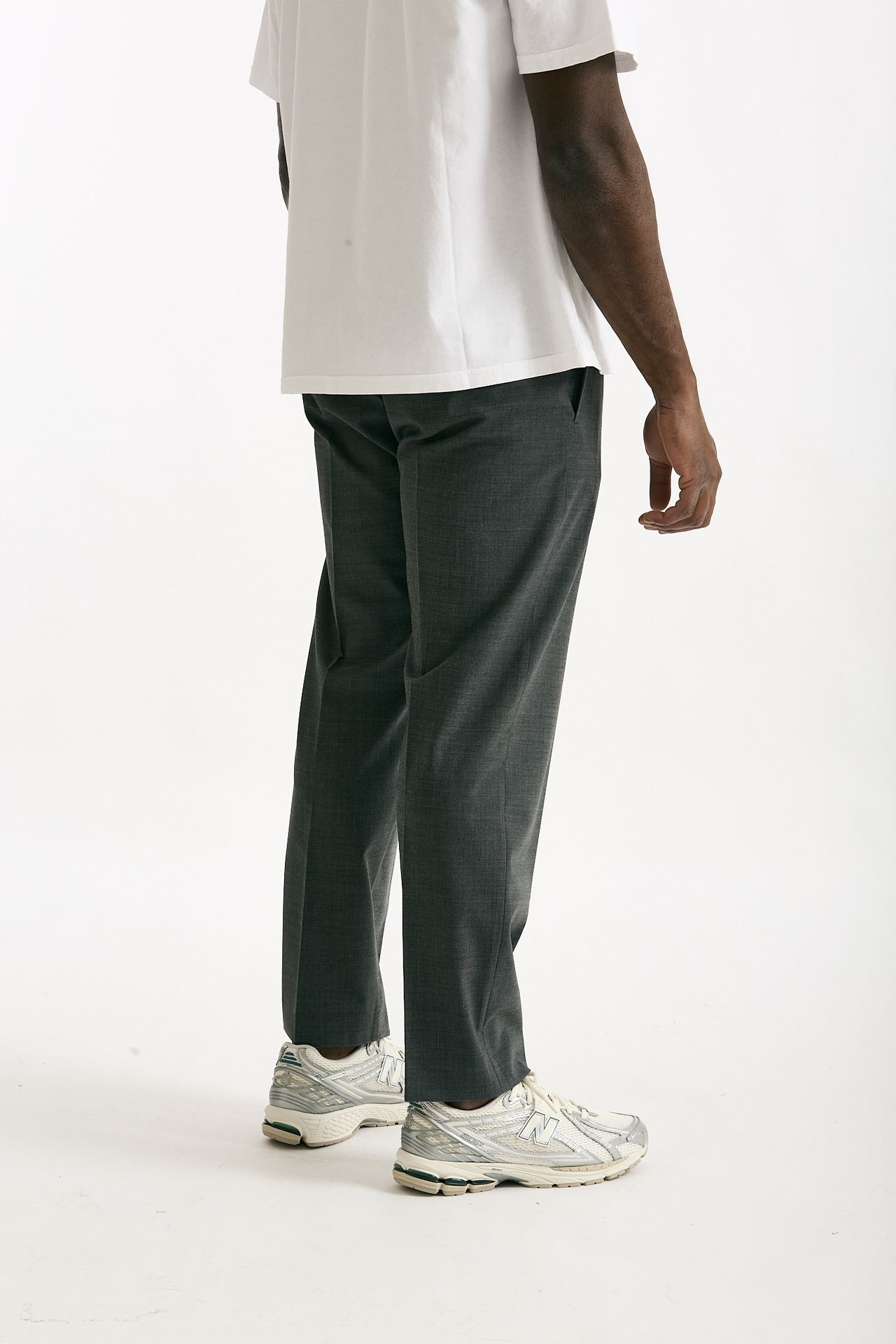 Pantalone in poliestere e lana stretch grigio men Covert - 3