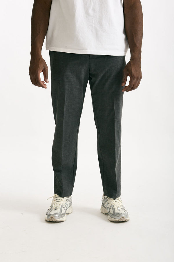 Pantalone in poliestere e lana stretch grigio men Covert