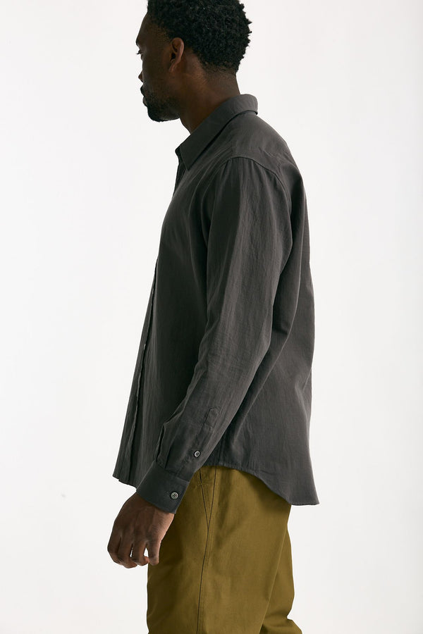 Camicia in cotone grigio men Covert