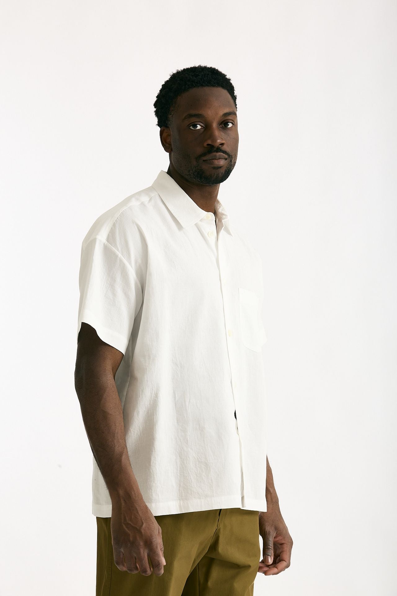 Camicia mezza manica in bianco men Covert - 4