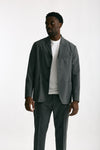Giacca in poliestere e lana stretch grigio men Covert - 7