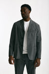 Giacca in poliestere e lana stretch grigio men Covert - 1