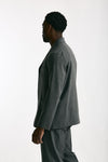 Giacca in poliestere e lana stretch grigio men Covert - 2