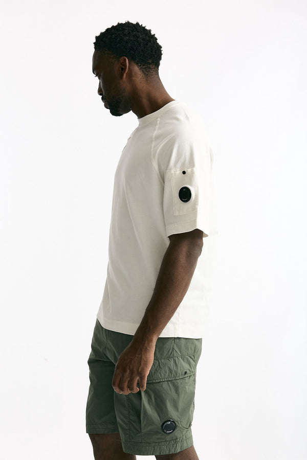 T-shirt in cotone bianco men C.p. company