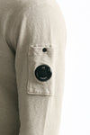Felpa girocollo in cotone grigio chiaro men C.p. company - 6
