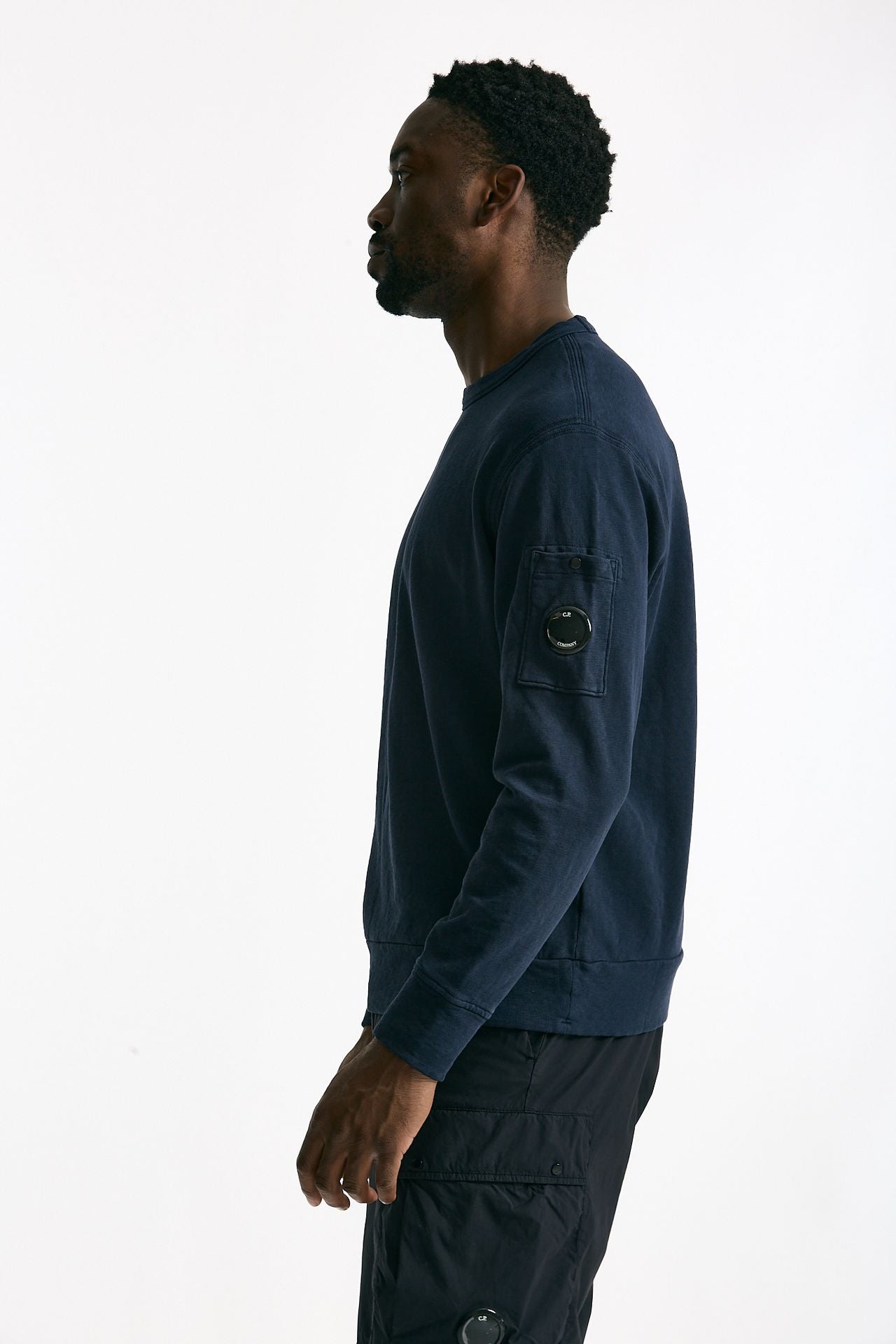 Felpa in cotone blu men C.p. company - 3
