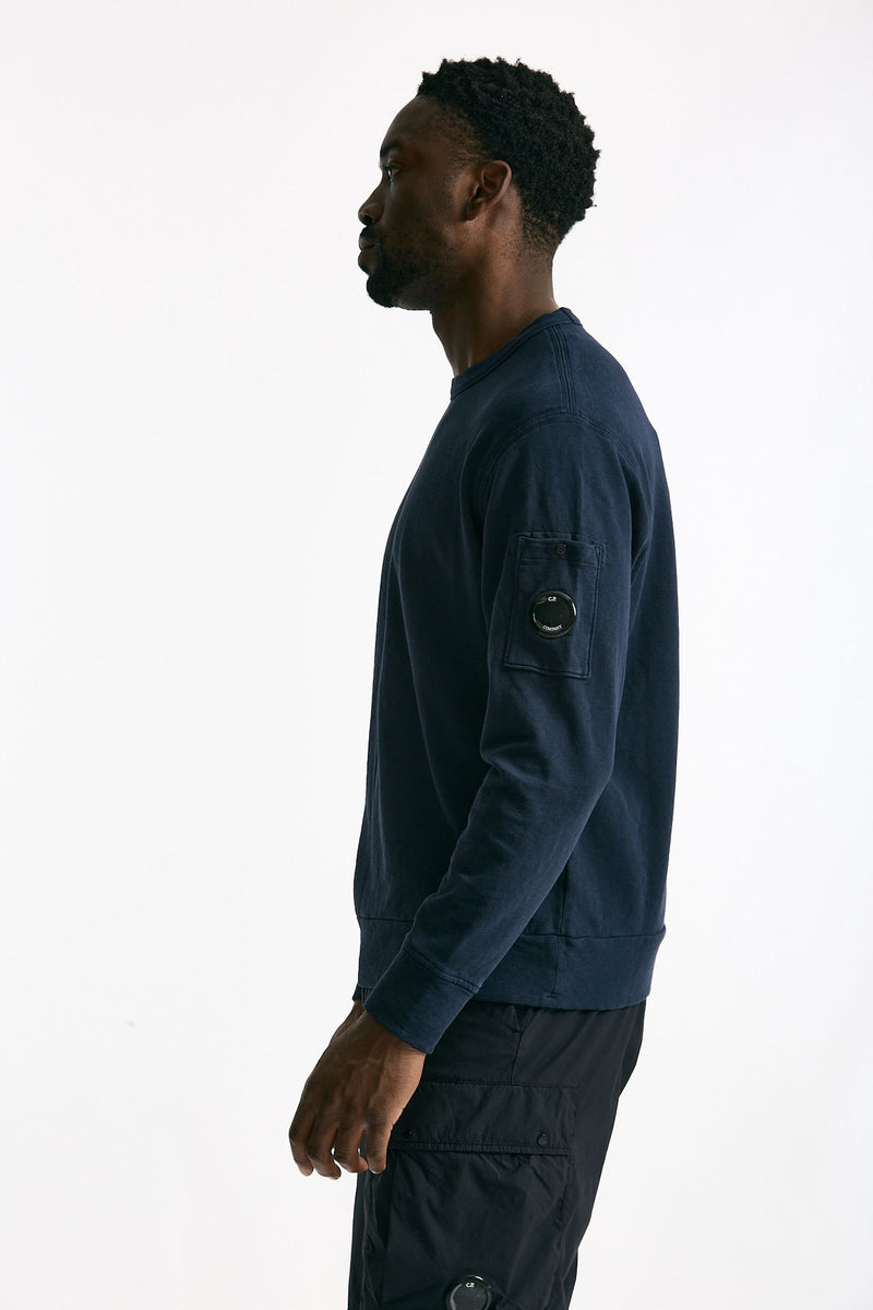 Felpa in cotone blu men C.p. company - 3