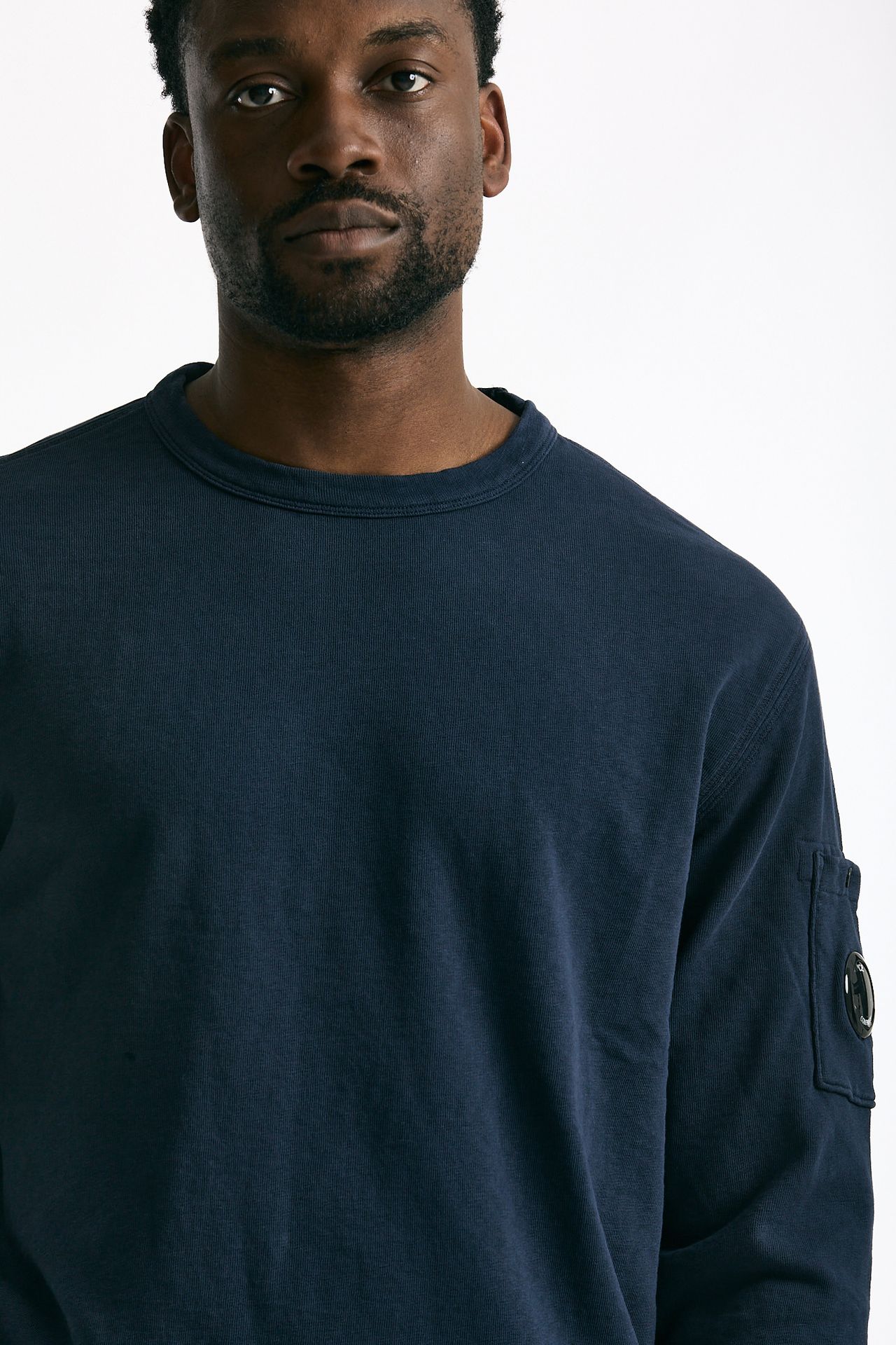 Felpa in cotone blu men C.p. company - 5