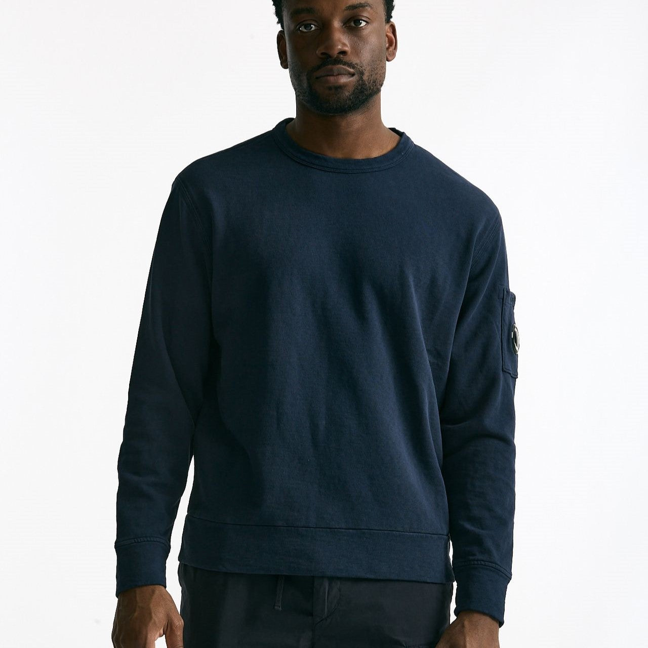 Felpa in cotone blu men C.p. company - 7