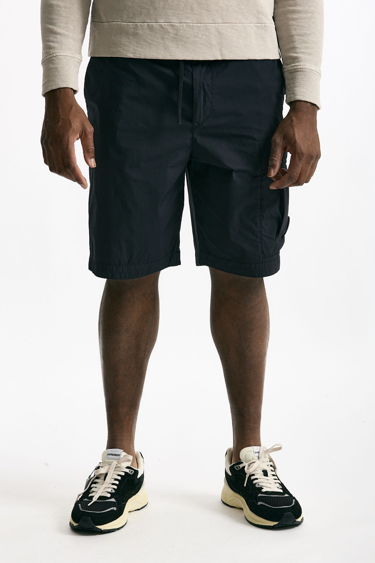Bermuda in cotone e poliamide stretch blu men C.p. company - 1