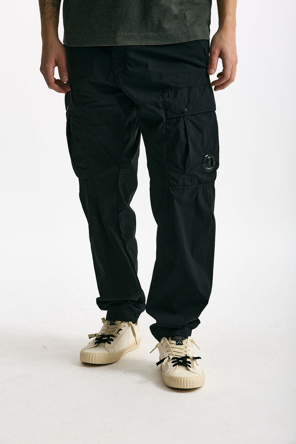 Pantalone cargo in cotone nero men C.p. company