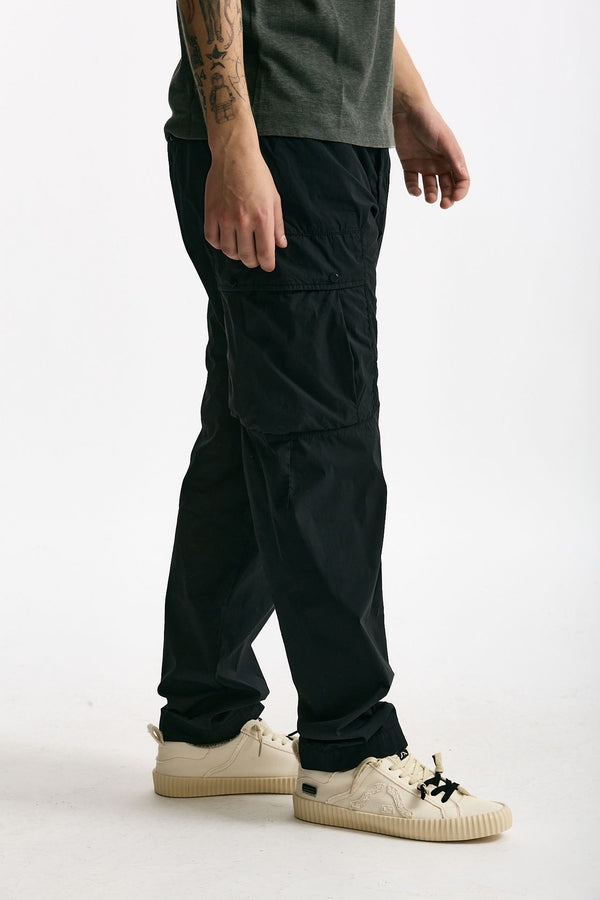 Pantalone cargo in cotone nero men C.p. company