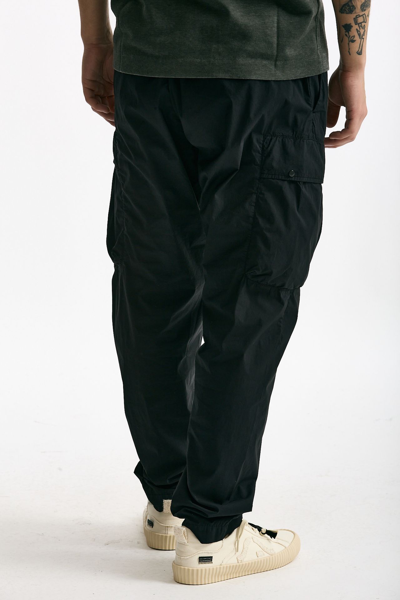 Pantalone cargo in cotone nero men C.p. company - 3