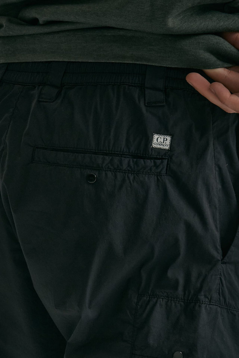 Pantalone cargo in cotone nero men C.p. company - 8