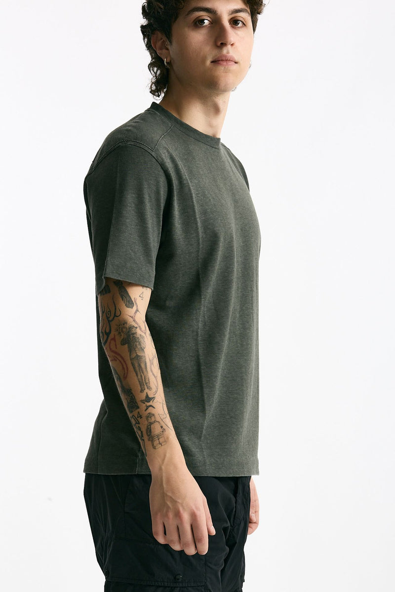 T shirt in cotone fiammato grigio men C.p. company - 2