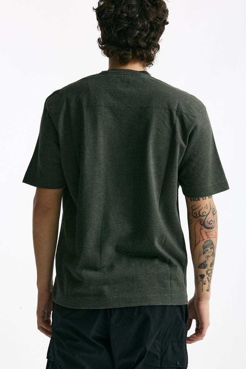 T shirt in cotone fiammato grigio men C.p. company - 3