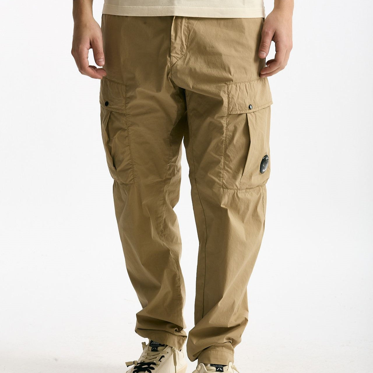 Pantalone cargo in cotone beige men C.p. company - 9