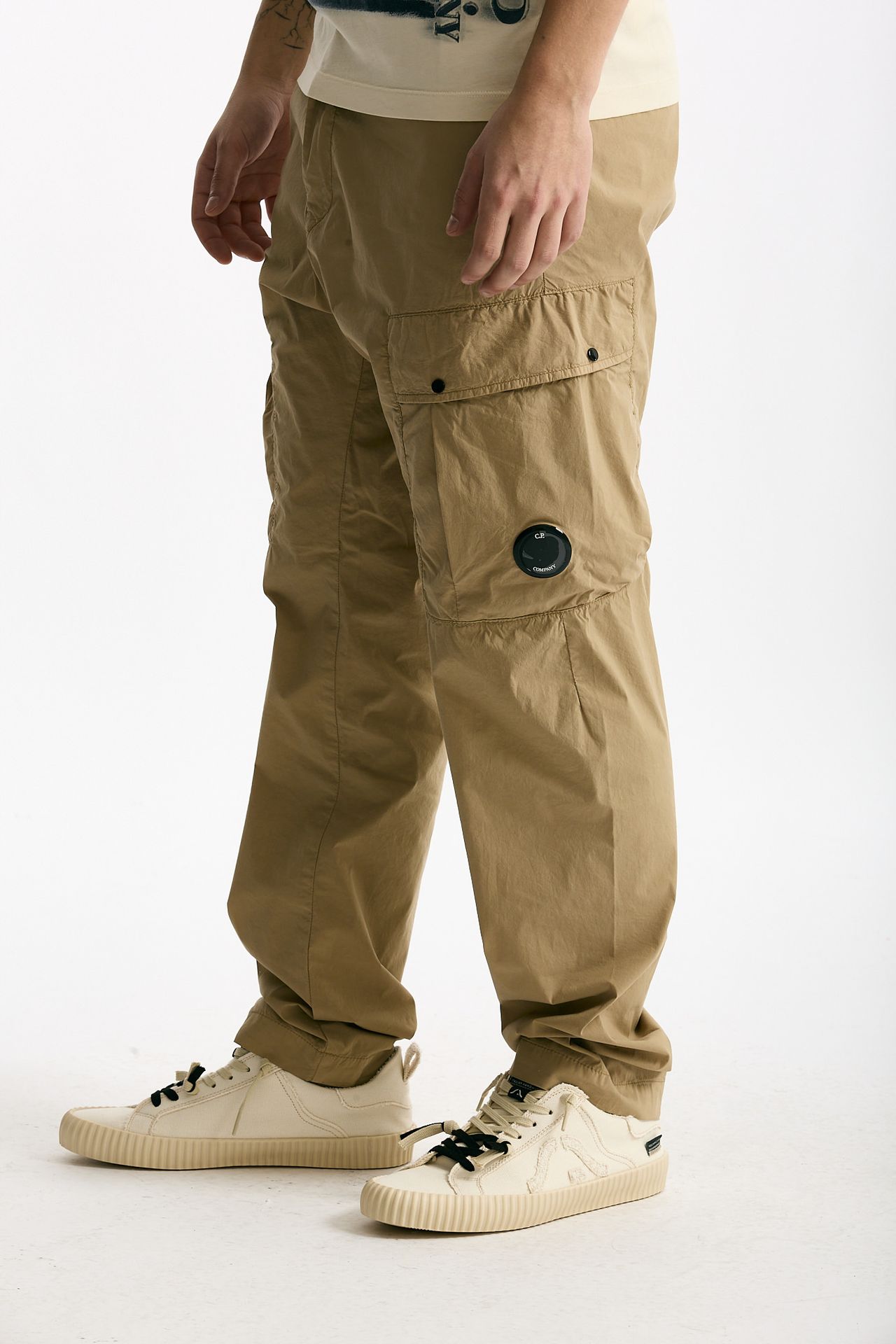 Pantalone cargo in cotone beige men C.p. company - 1