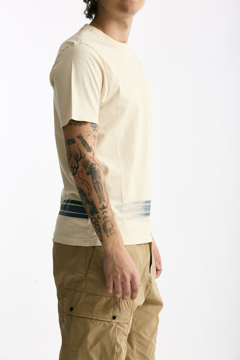 T shirt in cotone panna men C.p. company - 2