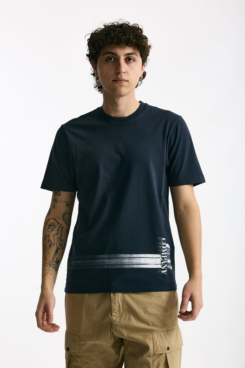 T shirt in cotone blu men C.p. company - 2
