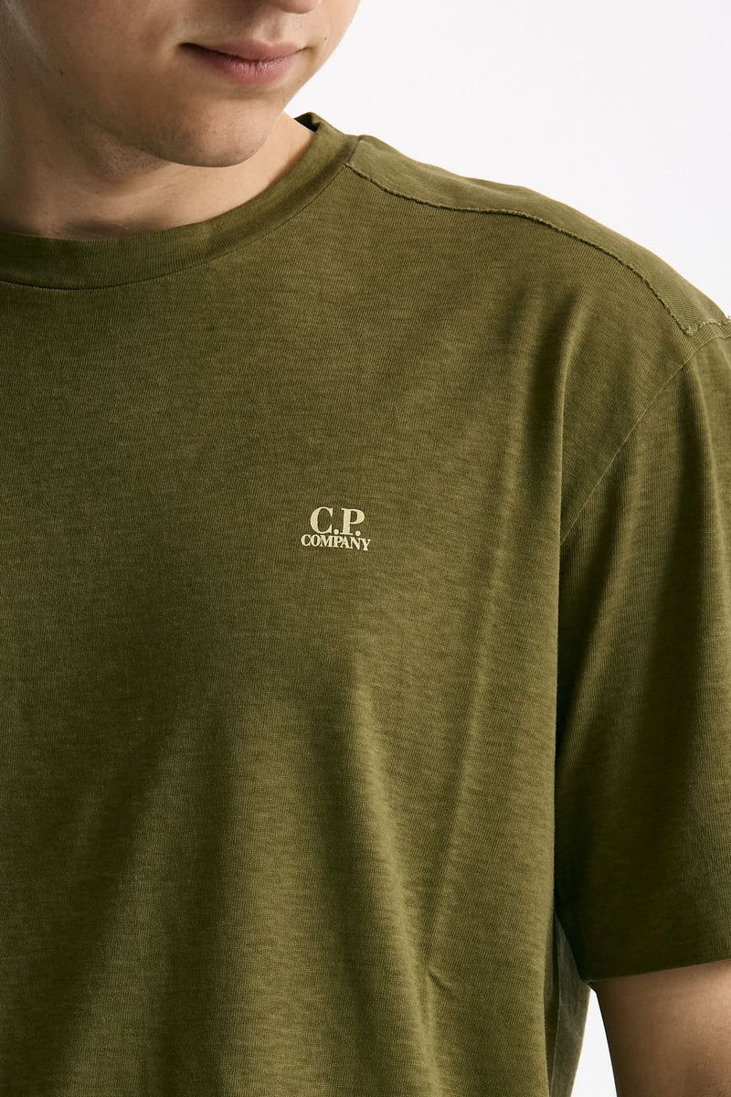 T shirt in cotone verde men C.p. company - 5