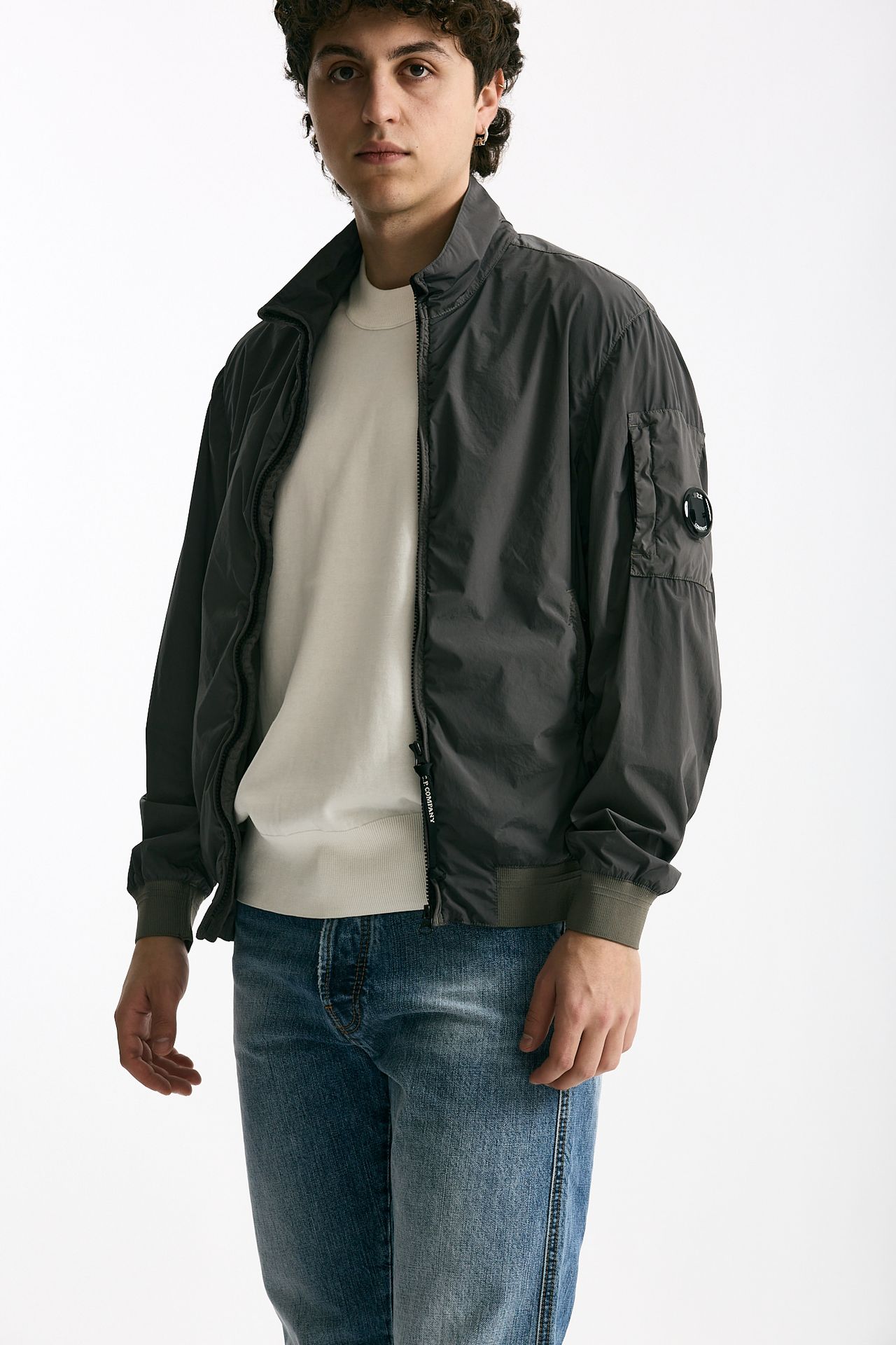 Giubbino NYCRA R in nylon stretch grigio men C.p. company - 1