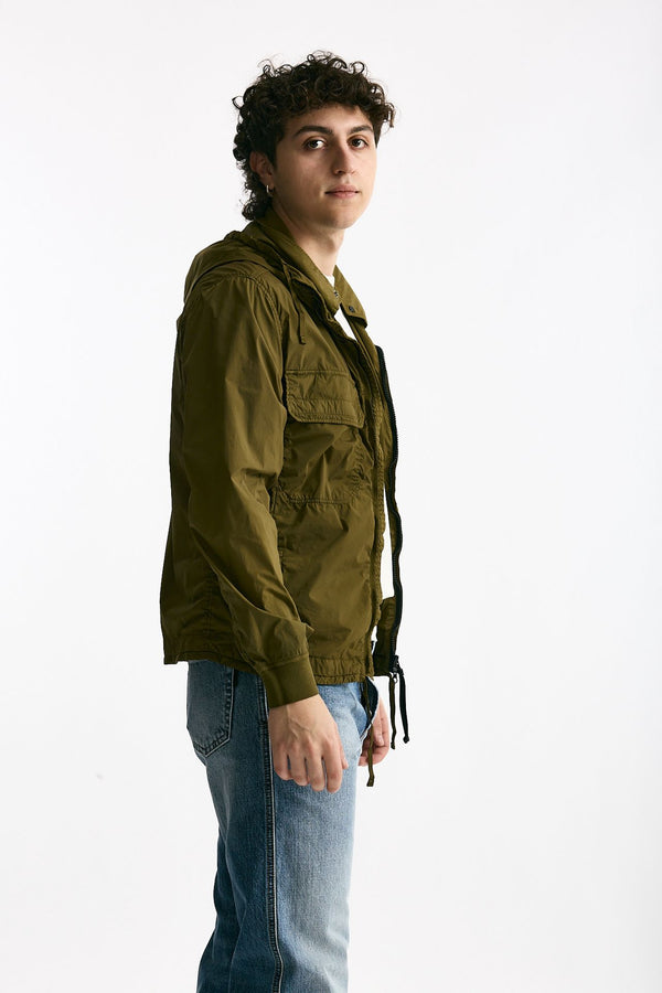 Giubbino NYCRA R in nylon stretch verde men C.p. company