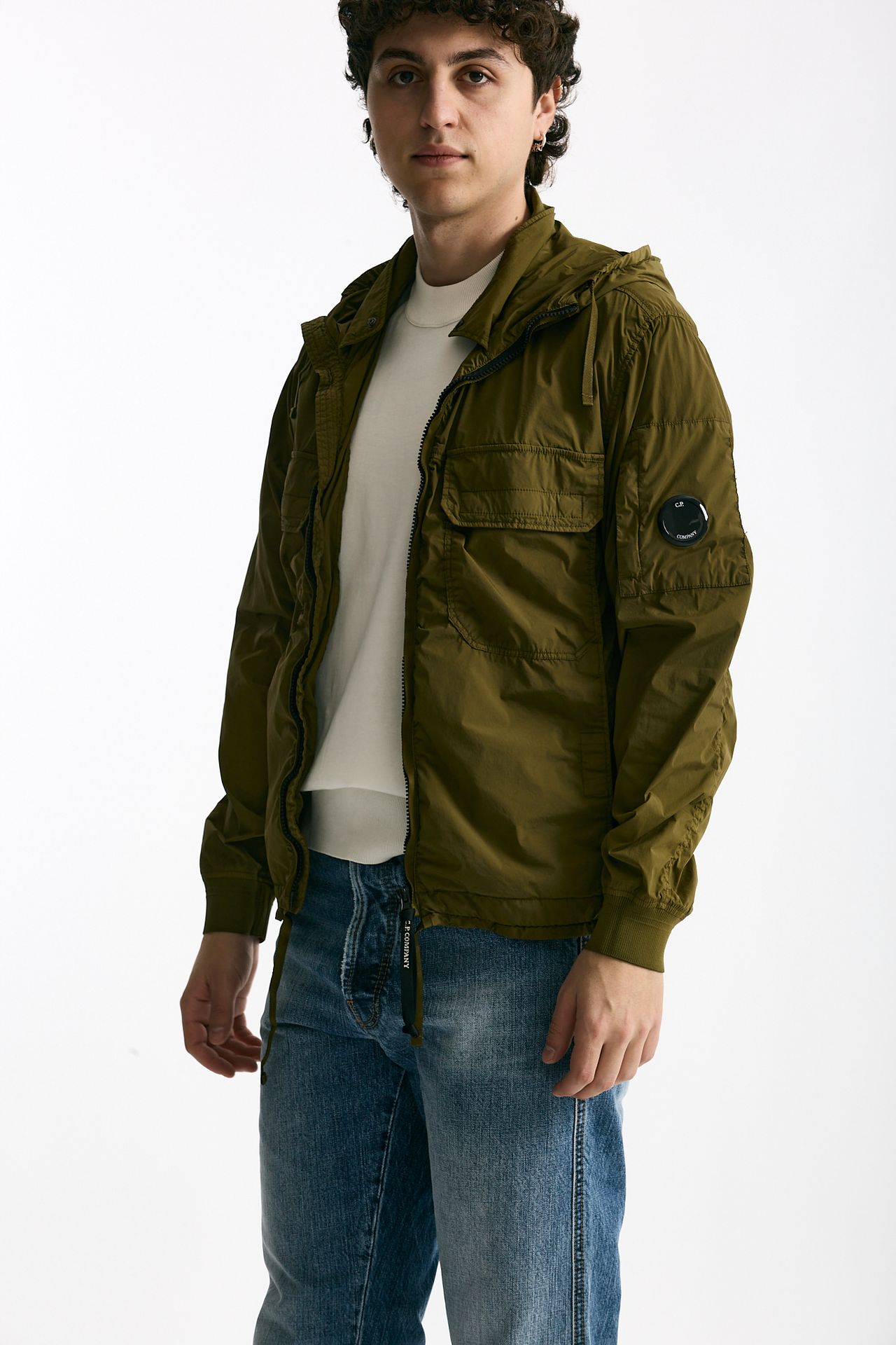Giubbino NYCRA R in nylon stretch verde men C.p. company - 4