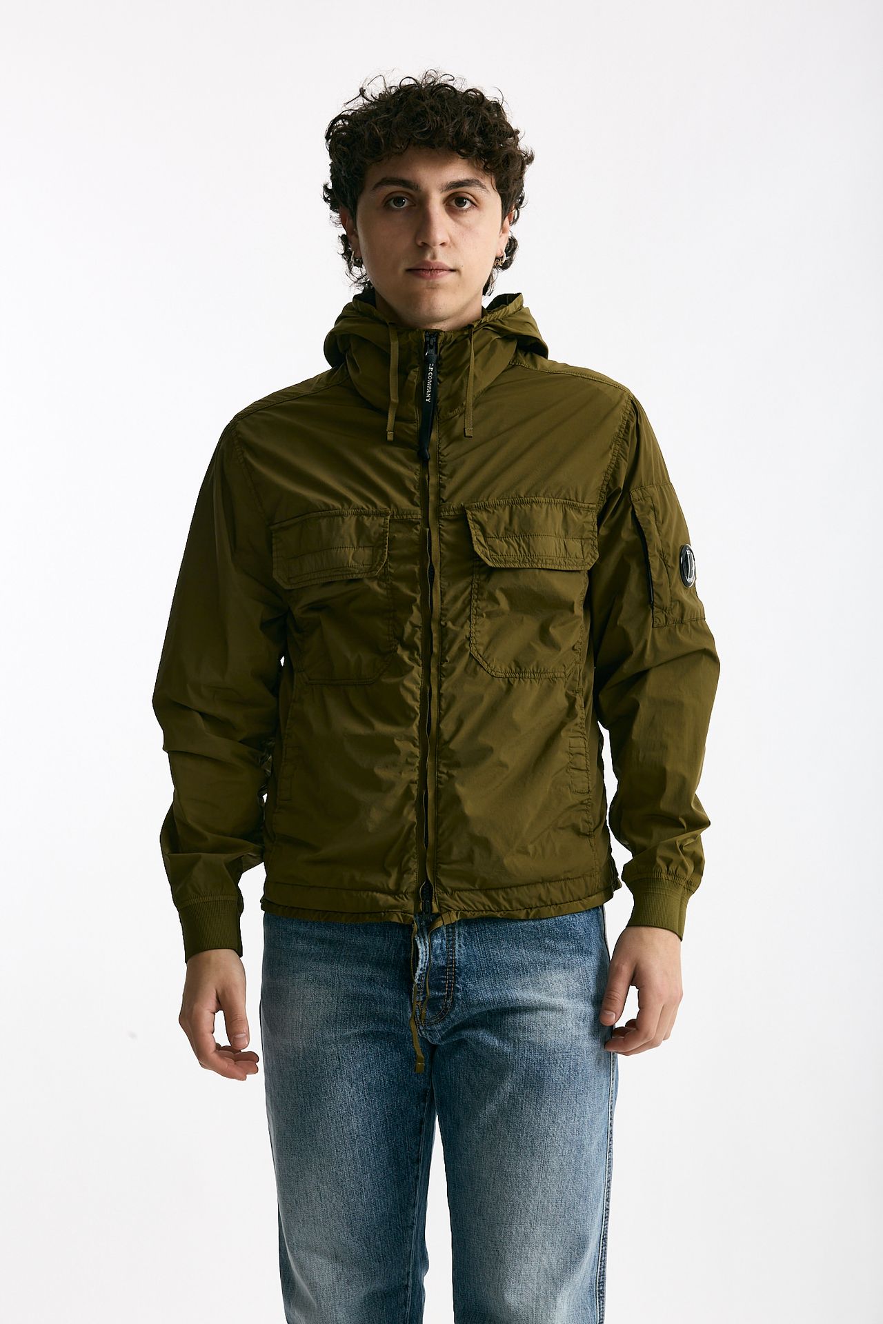 Giubbino NYCRA R in nylon stretch verde men C.p. company - 7
