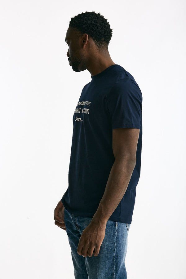 T-shirt girocollo in cotone blu men Department five