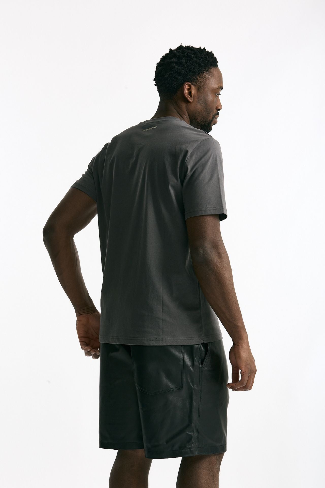 T-shirt girocollo in cotone antracite men Department five - 4