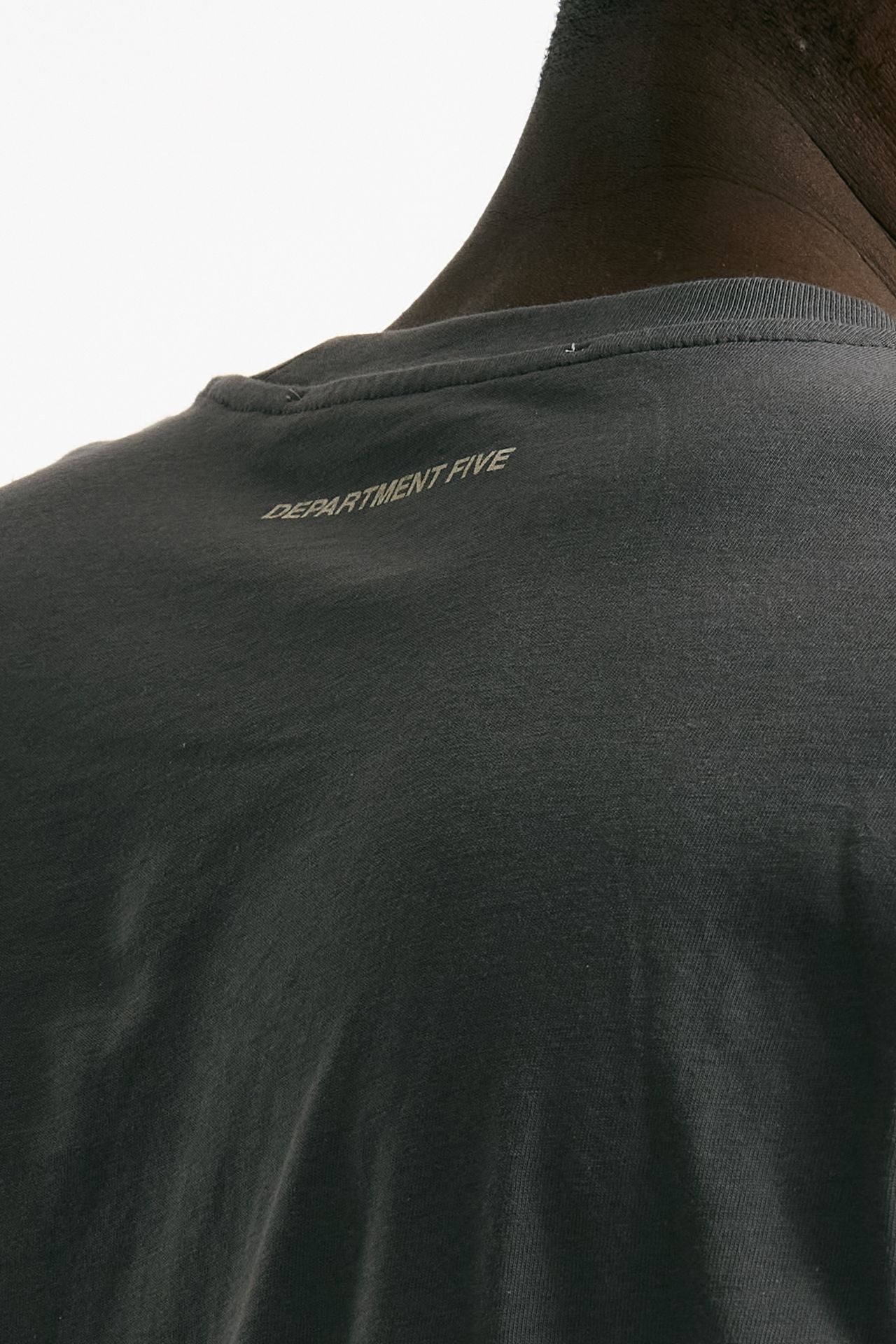 T-shirt girocollo in cotone antracite men Department five - 6
