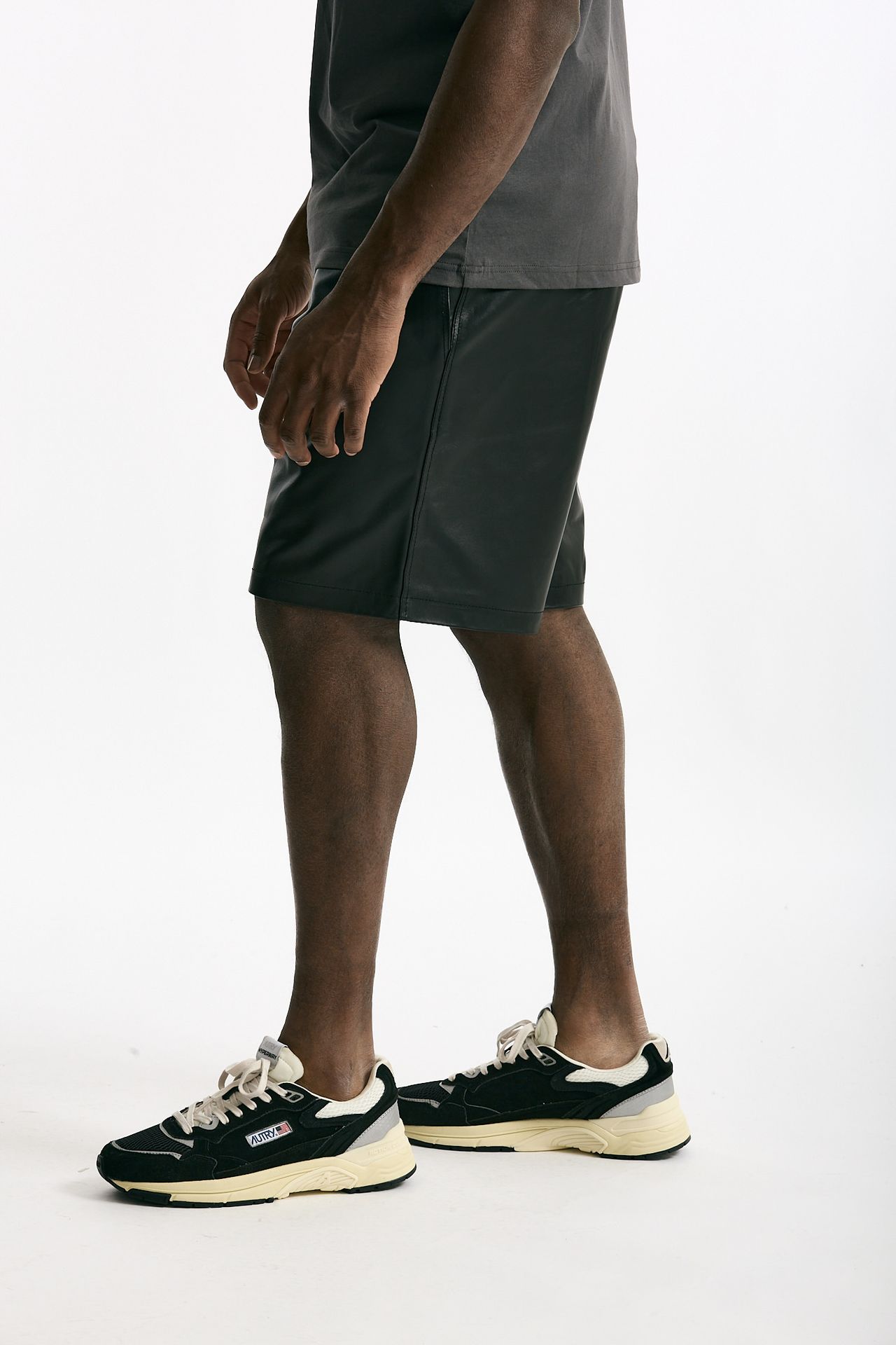 Bermuda GEES in pelle nero men Department five - 2