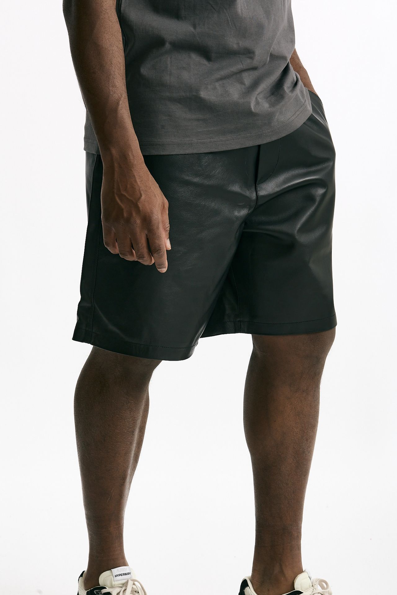 Bermuda GEES in pelle nero men Department five - 4
