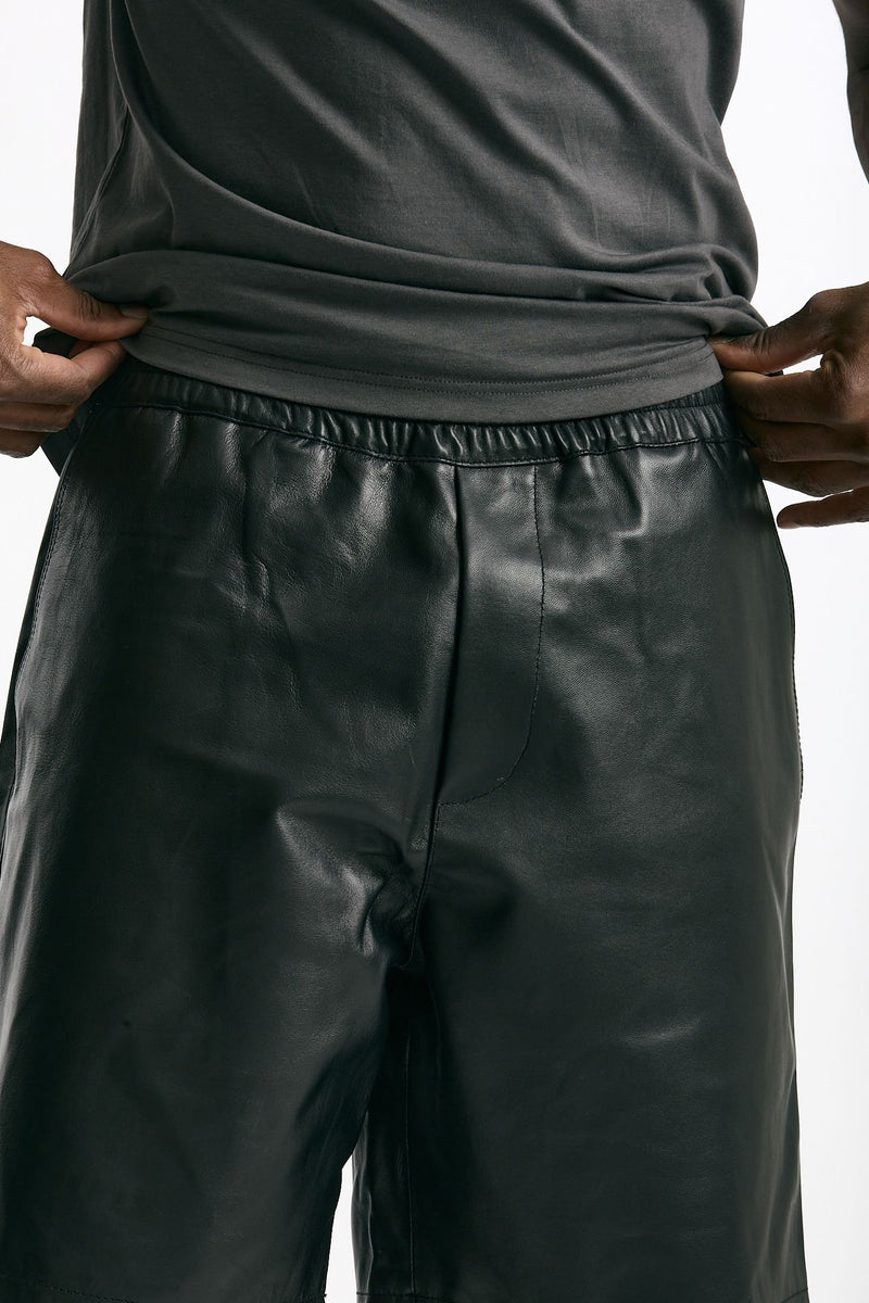 Bermuda GEES in pelle nero men Department five - 5