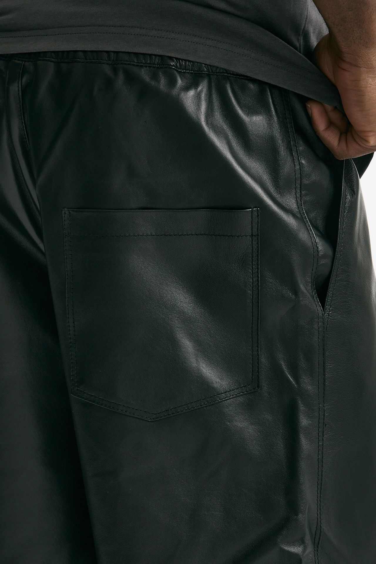 Bermuda GEES in pelle nero men Department five - 7