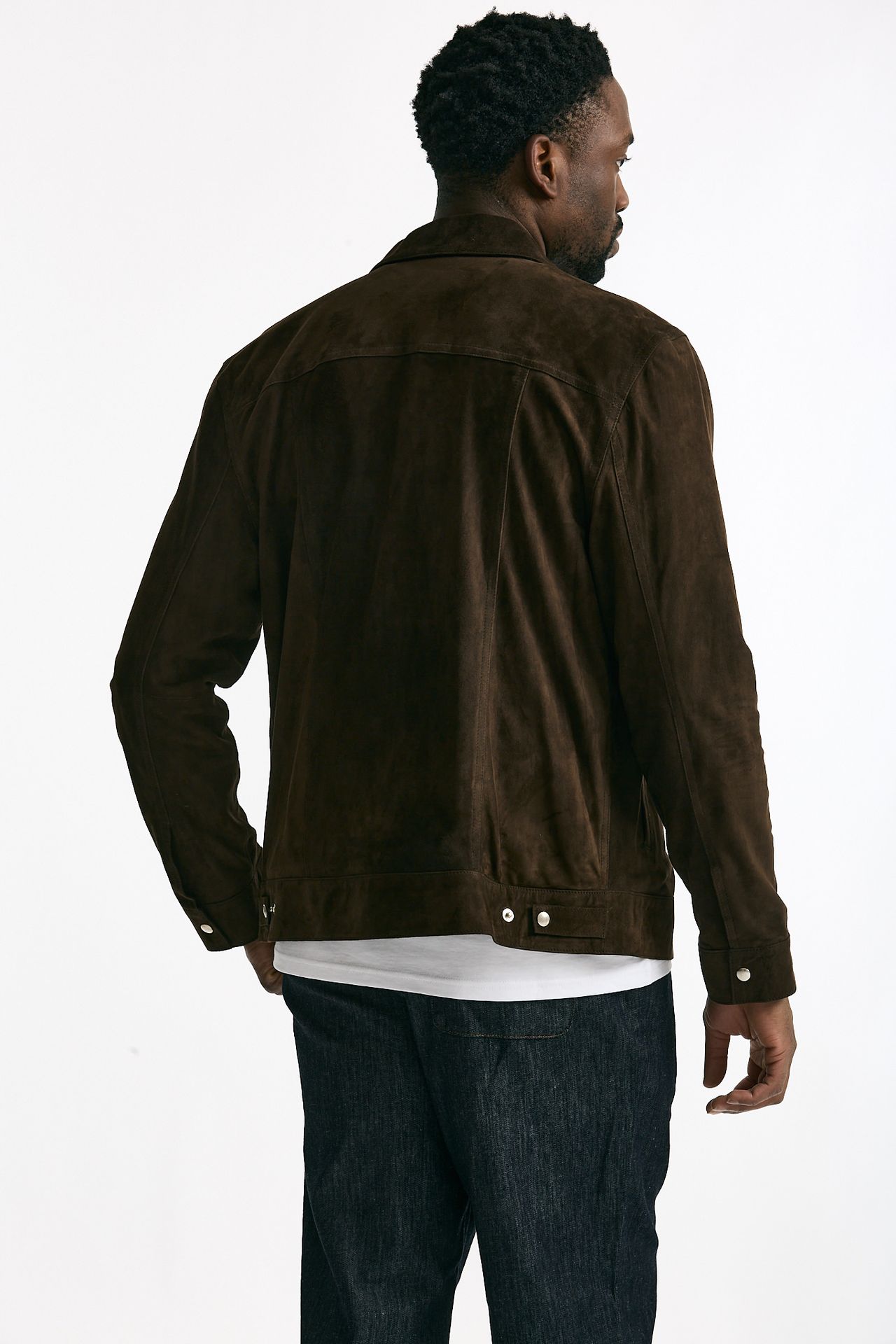Giubbino in pelle scamosciata marrone men Department five - 3