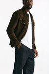 Giubbino in pelle scamosciata marrone men Department five - 5