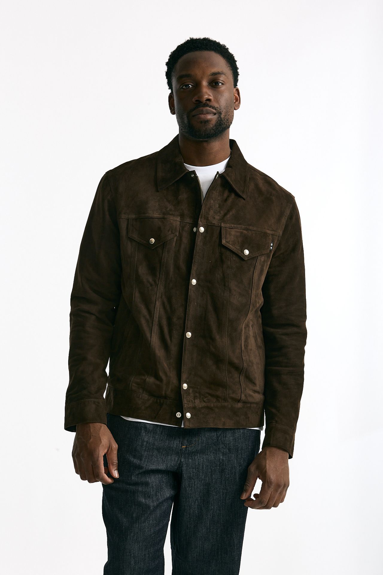 Giubbino in pelle scamosciata marrone men Department five - 4