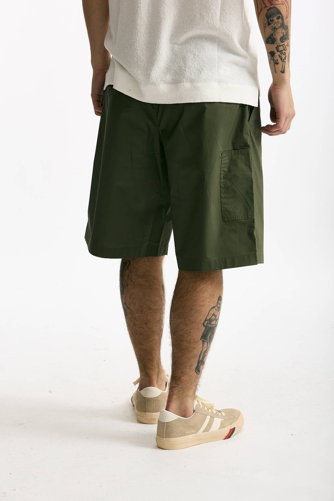 Bermuda PATRICK in cotone stretch verde men Department five - 3