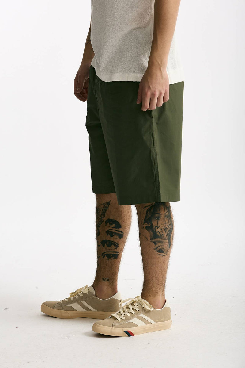 Bermuda PATRICK in cotone stretch verde men Department five - 4