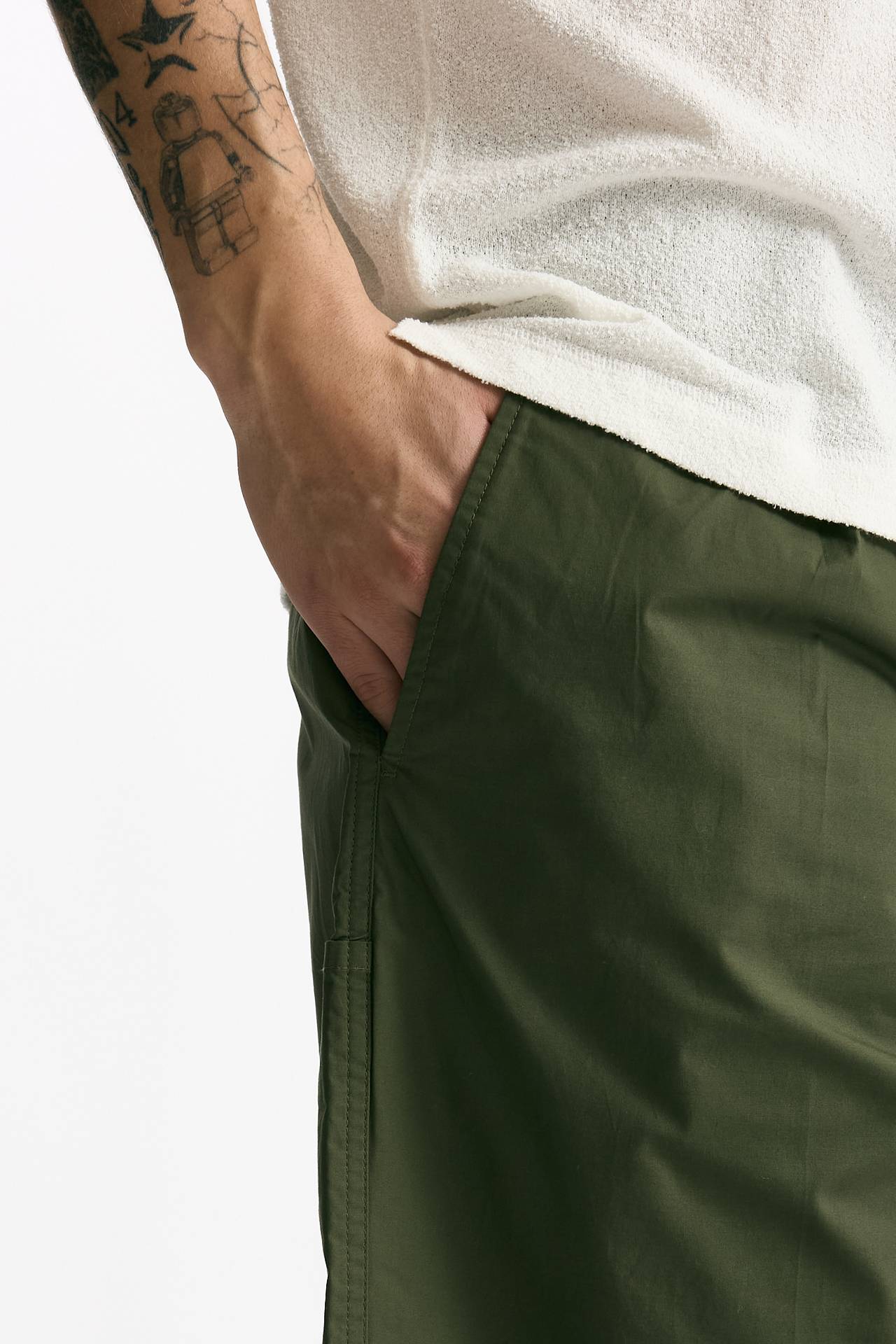 Bermuda PATRICK in cotone stretch verde men Department five - 5