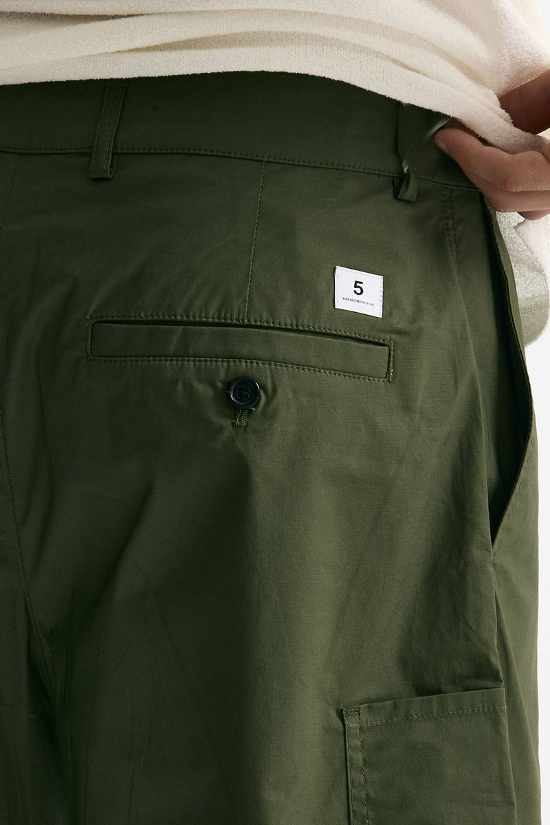 Bermuda PATRICK in cotone stretch verde men Department five - 7