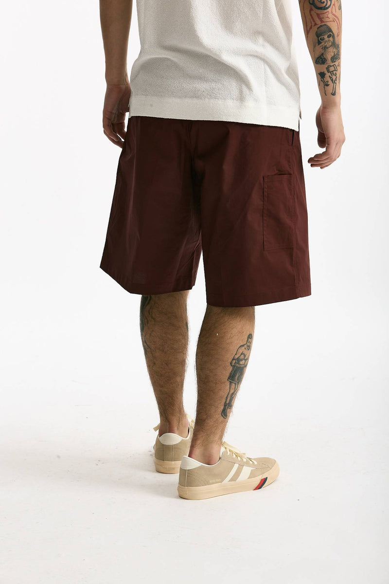 Bermuda PATRICK in cotone stretch bordeaux men Department five - 4