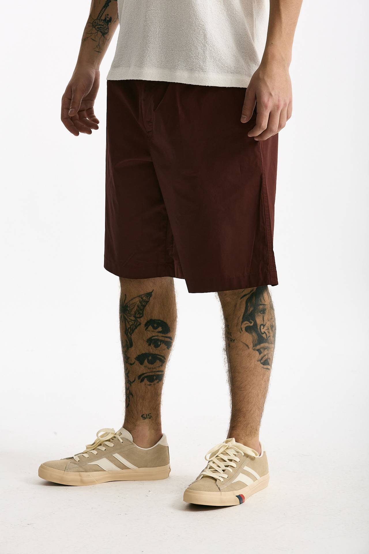 Bermuda PATRICK in cotone stretch bordeaux men Department five - 1