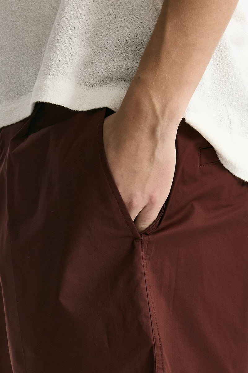 Bermuda PATRICK in cotone stretch bordeaux men Department five - 5