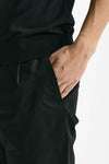 Pantalone PRINCE PENCES in cotone stretch nero men Department five - 5