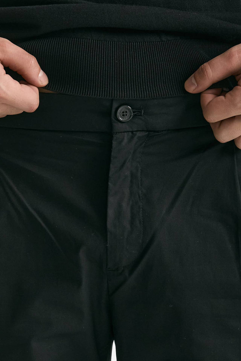 Pantalone PRINCE PENCES in cotone stretch nero men Department five - 6